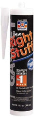 Permatex - 300ml Instant Gasket Maker - -75 to 500°F, Black, Comes in Cartridge - Exact Tool & Supply
