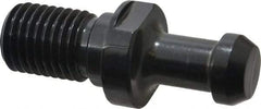 Parlec - C Style, BT50 Taper, M24x3 Thread, 60° Angle Radius, Standard Retention Knob - 3.34" OAL, 0.904" Knob Diam, 0.39" Flange Thickness, 1.77" from Knob to Flange, 0.983" Pilot Diam - Exact Tool & Supply