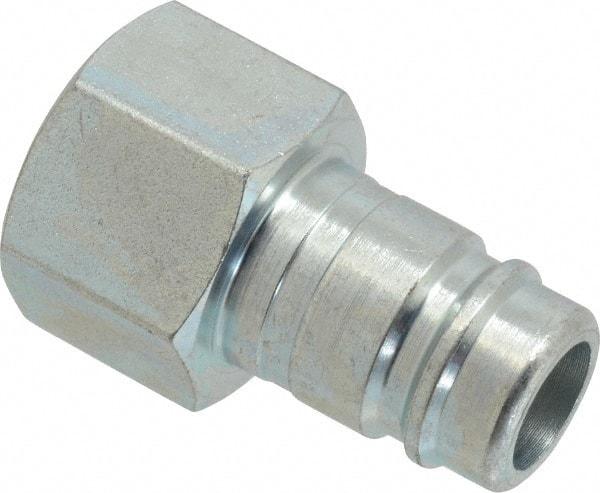 Parker - 3/4-14 Female NPTF Industrial Pneumatic Hose Connector - Steel, 3/4" Body Diam - Exact Tool & Supply