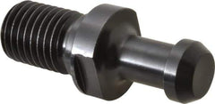 Parlec - B Style, CAT50 Taper, 1-8 Thread, 90° Angle Radius, Standard Retention Knob - 3.32" OAL, 0.904" Knob Diam, 0.4" Flange Thickness, 1.78" from Knob to Flange, 1.026" Pilot Diam - Exact Tool & Supply