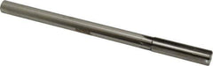 Made in USA - 0.636" Carbide-Tipped 6 Flute Chucking Reamer - Straight Flute, 9/16" Straight Shank, 2-1/4" Flute Length, 9" OAL - Exact Tool & Supply