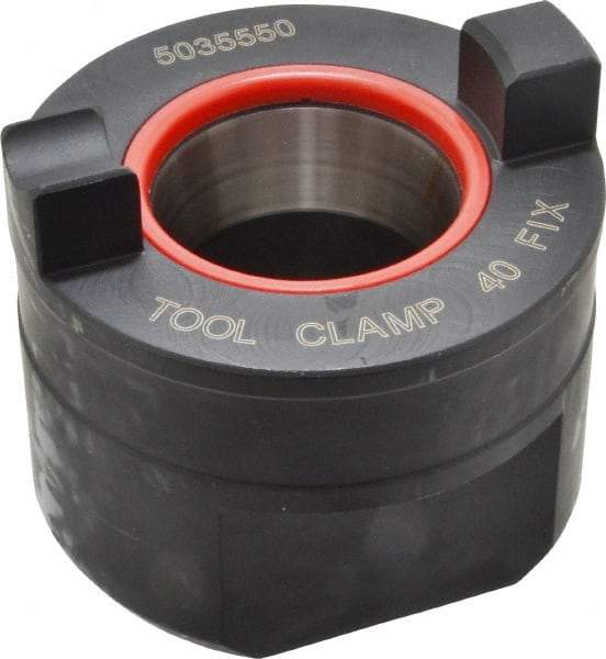 ETM - 1 Position, 40 Compatible Tool Holder Tightening Fixture - 82mm Head Diam, 58mm Base Length, 2.362" Overall Height - Exact Tool & Supply