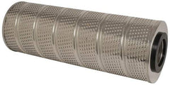 Parker - 6-1/4" OD, 10µ, Resin Cellulose Pleated-Resin Bonded Cartridge Filter - 18" Long - Exact Tool & Supply