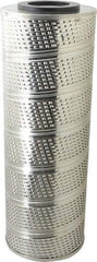 Parker - 6-1/4" OD, 30µ, Resin Cellulose Pleated-Resin Bonded Cartridge Filter - 18" Long - Exact Tool & Supply