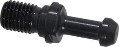 Parlec - C Style, BT40 Taper, M16x2 Thread, 60° Angle Radius, Standard Retention Knob - 2.36" OAL, 0.588" Knob Diam, 0.23" Flange Thickness, 1-3/8" from Knob to Flange, 0.669" Pilot Diam - Exact Tool & Supply