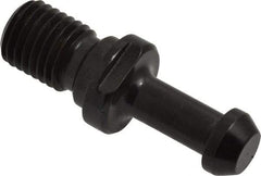 Parlec - B Style, BT40 Taper, M16x2 Thread, 90° Angle Radius, Standard Retention Knob - 2.36" OAL, 0.588" Knob Diam, 0.23" Flange Thickness, 1-3/8" from Knob to Flange, 0.669" Pilot Diam - Exact Tool & Supply
