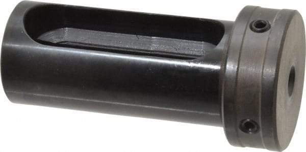 Global CNC Industries - 3/8" ID, 1-1/2" OD, 3-1/4" Length Under Head, Type Z Lathe Tool Holder Bushing - 3/4" Head Thickness, 2-7/8" Slot Length - Exact Tool & Supply
