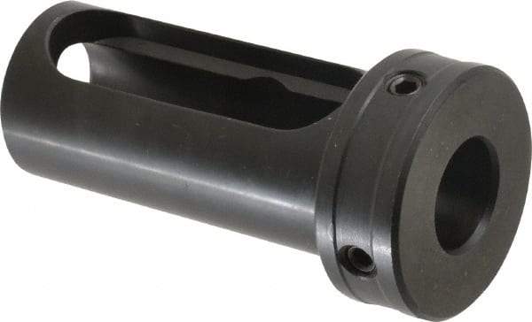 Global CNC Industries - 7/8" ID, 1-1/2" OD, 3-1/4" Length Under Head, Type Z Lathe Tool Holder Bushing - 3/4" Head Thickness, 2-7/8" Slot Length - Exact Tool & Supply