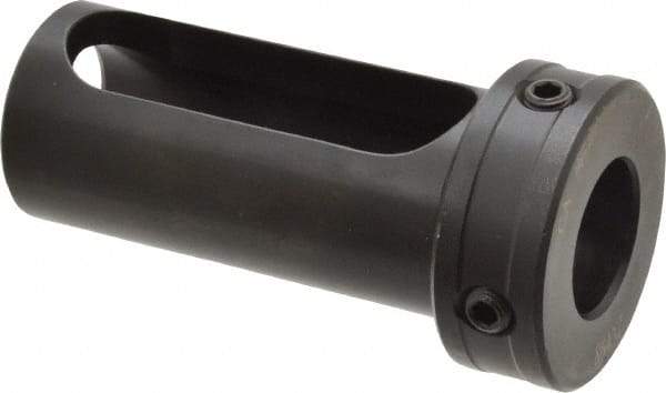 Global CNC Industries - 1" ID, 1-1/2" OD, 3-1/4" Length Under Head, Type Z Lathe Tool Holder Bushing - 3/4" Head Thickness, 2-7/8" Slot Length - Exact Tool & Supply