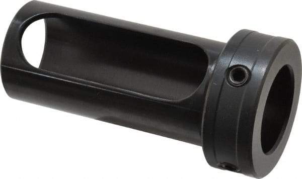 Global CNC Industries - 1-1/4" ID, 1-1/2" OD, 3-1/4" Length Under Head, Type Z Lathe Tool Holder Bushing - 3/4" Head Thickness, 2-7/8" Slot Length - Exact Tool & Supply