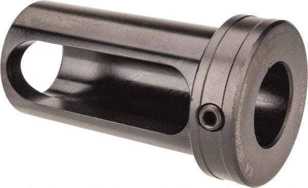 Global CNC Industries - 1-1/4" ID, 2" OD, 3-3/4" Length Under Head, Type Z Lathe Tool Holder Bushing - 3/4" Head Thickness, 3-3/8" Slot Length - Exact Tool & Supply