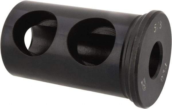 Global CNC Industries - 5/8" ID, 1-1/2" OD, 2-1/2" Length Under Head, Type J Lathe Tool Holder Bushing - 7/8" Hole Diam - Exact Tool & Supply