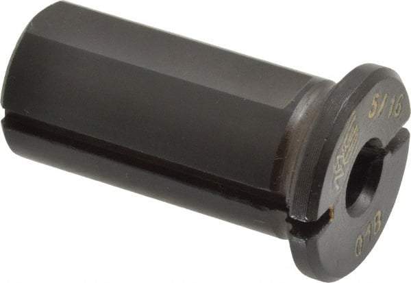 Global CNC Industries - 5/16" ID, 3/4" OD, 1-1/2" Length Under Head, Type B Lathe Tool Holder Bushing - Type B, 0.19 Inch Thick Head - Exact Tool & Supply