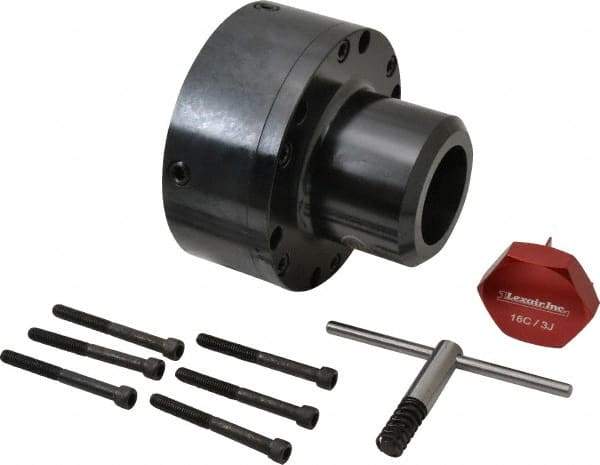 Lexair - 1-3/4 Inch Max Collet Capacity, 3J Collet Chuck - 5-5/32 Inch Overall Length - Exact Tool & Supply