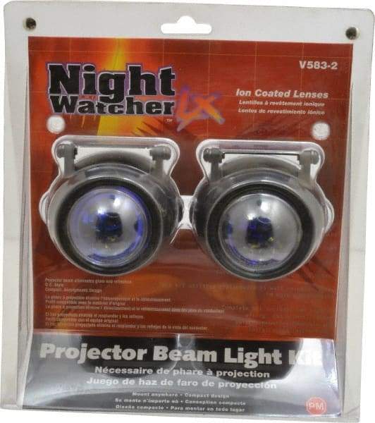 Peterson - 55 Watt Ion Blue Automotive Auxilary Light - Aluminum, 4.6 Amp, 12 V - Exact Tool & Supply