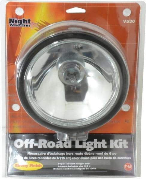Peterson - 100 Watt Clear Automotive Auxilary Light - Steel, 4.6 Amp, 12 V - Exact Tool & Supply