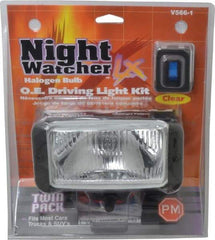 Peterson - 55 Watt Clear Automotive Auxilary Light - ABS Plastic, 4.6 Amp, 12 V - Exact Tool & Supply