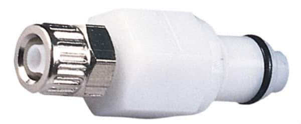 CPC Colder Products - 1/4" OD, Acetal Push-to-Connect Male Connector - 120 Max psi, White - Exact Tool & Supply