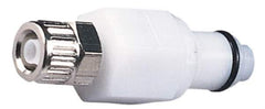 CPC Colder Products - 3/8" OD, Acetal Push-to-Connect Male Connector - 120 Max psi, 3/4" ID, White - Exact Tool & Supply