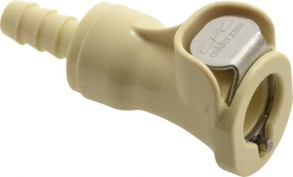 CPC Colder Products - Acetal Push-to-Connect Tube Female Connector - 120 Max psi, 1/4" Inside Diam, White - Exact Tool & Supply
