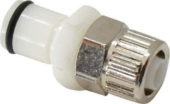 CPC Colder Products - 3/8" OD, Acetal Push-to-Connect Male Connector - 120 Max psi, White - Exact Tool & Supply