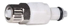 CPC Colder Products - 3/8" OD, Acetal Push-to-Connect Male Connector - 120 Max psi, White - Exact Tool & Supply