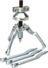 Proto - 5 Piece, 6 Ton Capacity, 7" Spread, Cone Puller Set - 3 Jaws, 6" Reach - Exact Tool & Supply