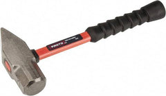 Proto - 4 Lb Head Cross Pein Hammer - 14" Fiberglass Handle, 1-15/16" Face Diam, 13-29/32" OAL - Exact Tool & Supply