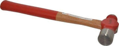 Proto - 2 Lb Head Ball Pein Hammer - Wood Handle with Red Laquer Grip, 15-7/8" OAL - Exact Tool & Supply