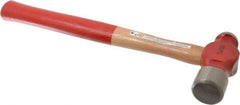 Proto - 2-1/2 Lb Head Ball Pein Hammer - Wood Handle with Red Laquer Grip, 16-3/8" OAL - Exact Tool & Supply
