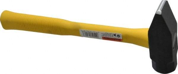 Stanley - 2-1/2 Lb Head Blacksmith's Hammer - 13-3/4" OAL, Fiberglass Handle - Exact Tool & Supply