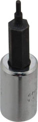 Proto - 1/4" Drive, 1/16" Hex Bit Socket - 1-7/8" OAL, 1" Bit Length - Exact Tool & Supply