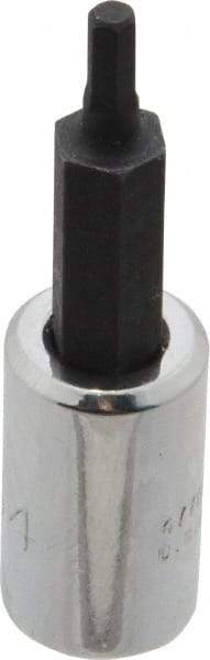 Proto - 1/4" Drive, 7/64" Hex Bit Socket - 1-7/8" OAL, 1" Bit Length - Exact Tool & Supply