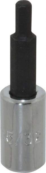 Proto - 1/4" Drive, 5/32" Hex Bit Socket - 1-7/8" OAL, 1" Bit Length - Exact Tool & Supply