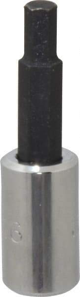 Proto - 1/4" Drive, 3/16" Hex Bit Socket - 1-7/8" OAL, 1" Bit Length - Exact Tool & Supply