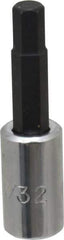 Proto - 1/4" Drive, 7/32" Hex Bit Socket - 1-7/8" OAL, 1" Bit Length - Exact Tool & Supply