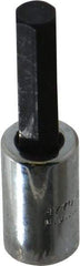Proto - 1/4" Drive, 1/4" Hex Bit Socket - 1-7/8" OAL, 1" Bit Length - Exact Tool & Supply