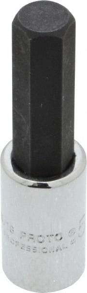 Proto - 1/4" Drive, 5/16" Hex Bit Socket - 1-7/8" OAL, 1" Bit Length - Exact Tool & Supply