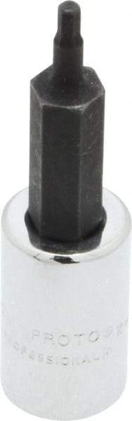 Proto - 1/4" Drive, 2mm Hex Bit Socket - 1-7/8" OAL, 1" Bit Length - Exact Tool & Supply
