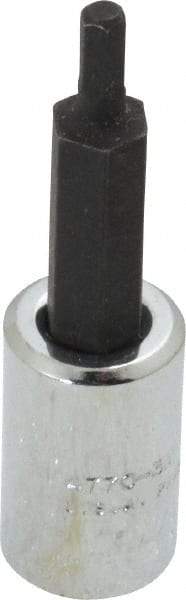 Proto - 1/4" Drive, 3mm Hex Bit Socket - 1-7/8" OAL, 1" Bit Length - Exact Tool & Supply