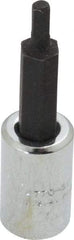 Proto - 1/4" Drive, 3mm Hex Bit Socket - 1-7/8" OAL, 1" Bit Length - Exact Tool & Supply