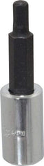 Proto - 1/4" Drive, 4mm Hex Bit Socket - 1-7/8" OAL, 1" Bit Length - Exact Tool & Supply