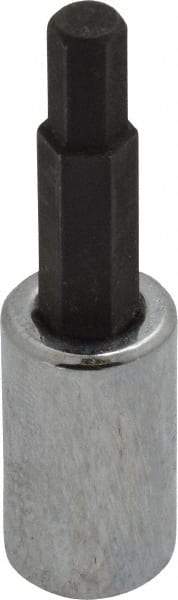 Proto - 1/4" Drive, 5mm Hex Bit Socket - 1-7/8" OAL, 1" Bit Length - Exact Tool & Supply