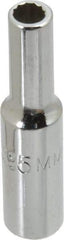 Proto - 1/4" Drive, Deep Hand Socket - 12 Points, 1-15/16" OAL, Chrome Vanadium, Chrome Finish - Exact Tool & Supply