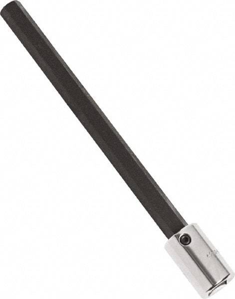 Proto - 3/8" Drive, 1/4" Hex Bit Socket - 6-3/32" OAL, 5" Bit Length, Long Hex Bit Socket - Exact Tool & Supply