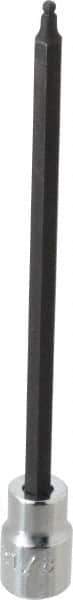Proto - 3/8" Drive, 1/8" Hex Bit Socket - 6-3/32" OAL, 5" Bit Length, Long Ball End Hex Bit Socket - Exact Tool & Supply