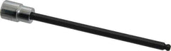 Proto - 3/8" Drive, 7/32" Hex Bit Socket - 6-3/32" OAL, 5" Bit Length, Long Ball End Hex Bit Socket - Exact Tool & Supply