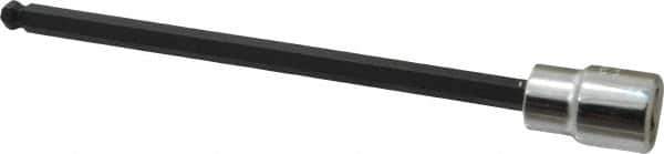 Proto - 3/8" Drive, 1/4" Hex Bit Socket - 6-3/32" OAL, 5" Bit Length, Long Ball End Hex Bit Socket - Exact Tool & Supply