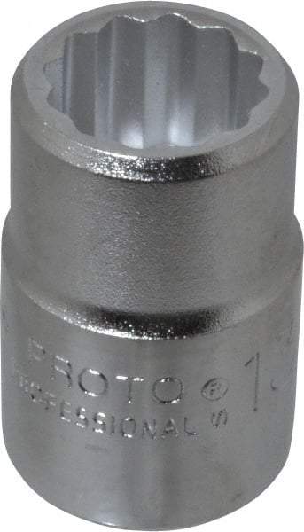 Proto - 13/16", 3/4" Drive, Standard Hand Socket - 12 Points, 2" OAL, Chrome Finish - Exact Tool & Supply