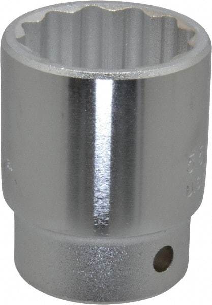 Proto - 1-3/8", 3/4" Drive, Standard Hand Socket - 12 Points, 2-9/32" OAL, Chrome Finish - Exact Tool & Supply